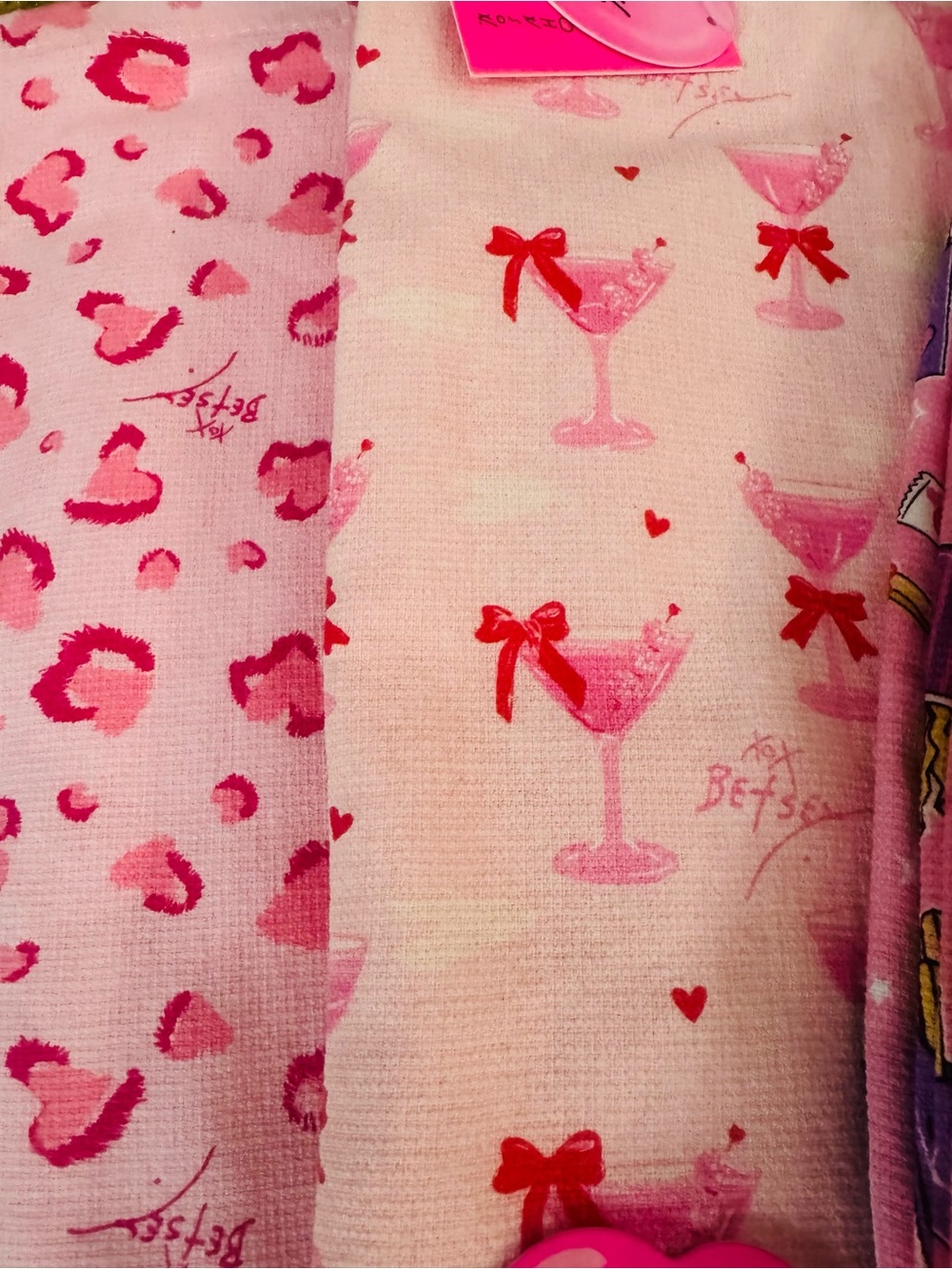 Kitchen Towels Pink / yellow Assorted Designs - Picture 6 of 10